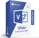 MICROSOFT VISIO PROFESSIONAL 2021 Licença Original Genuína Vitalícia